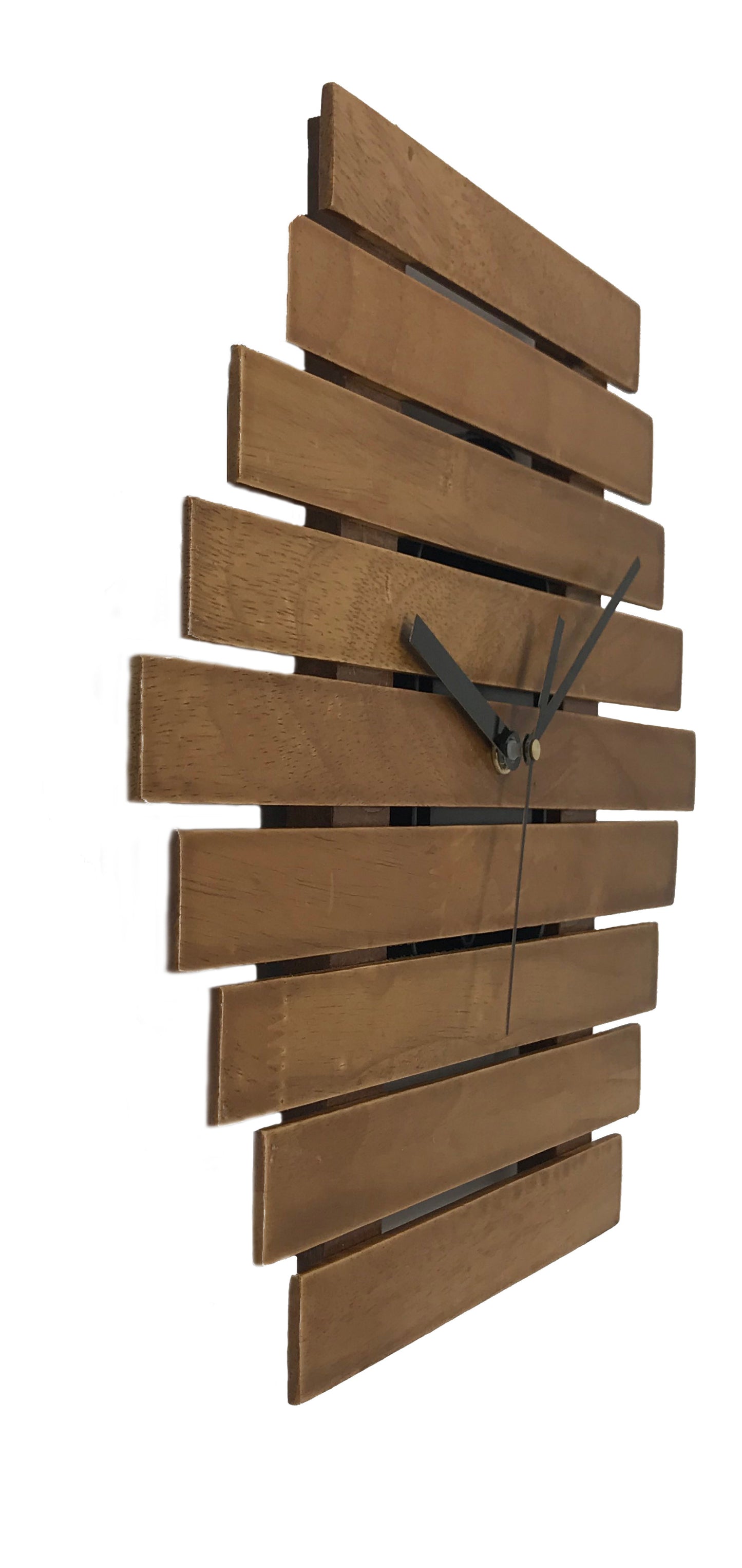Horizontal Slotted Wall clock