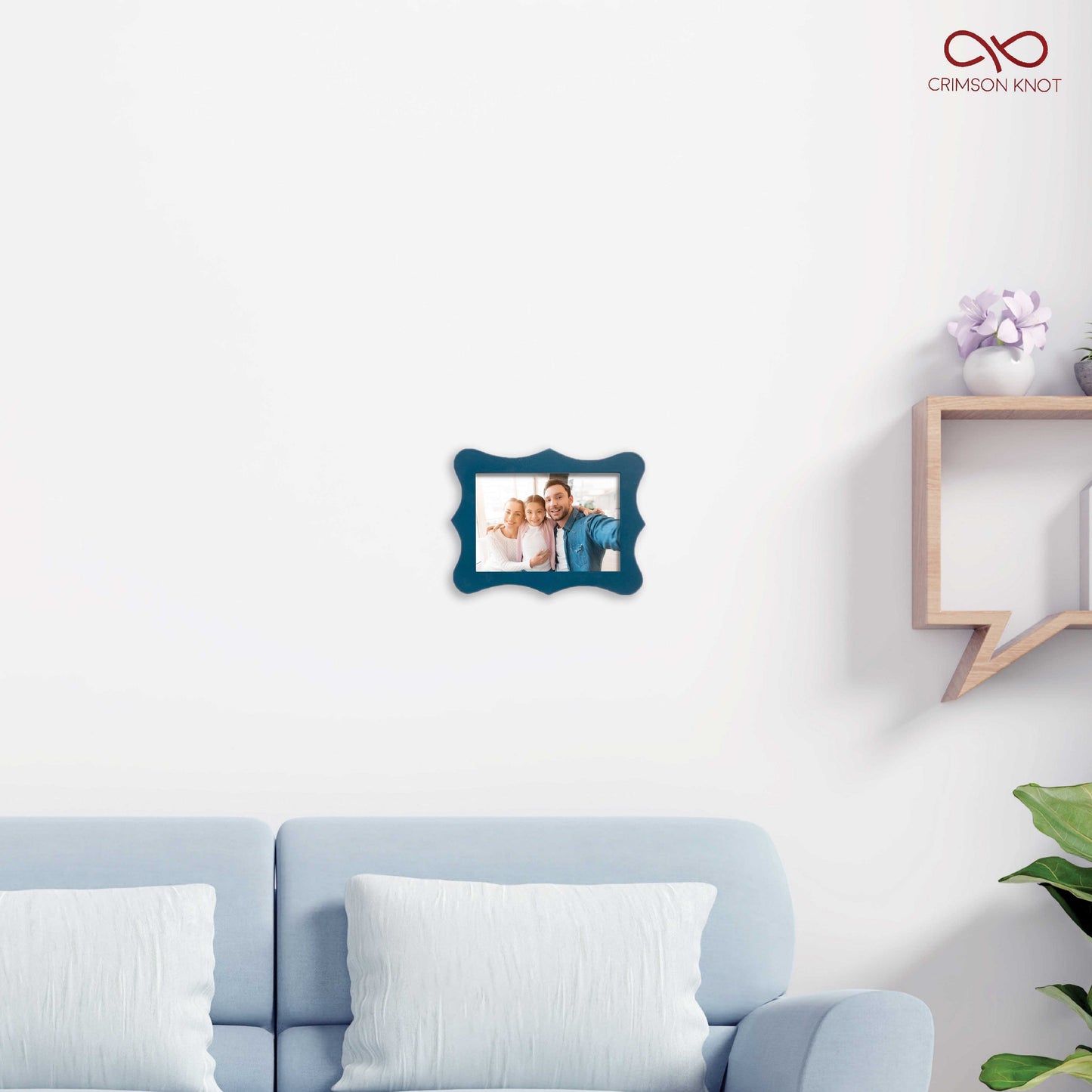 Wavy Photo Frame - Blue