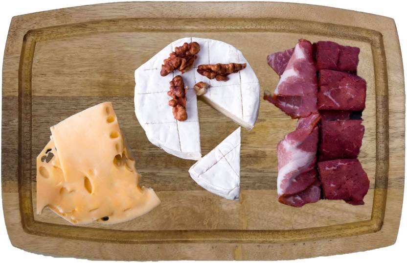 Wooden Cheese Platter - Natural Finish