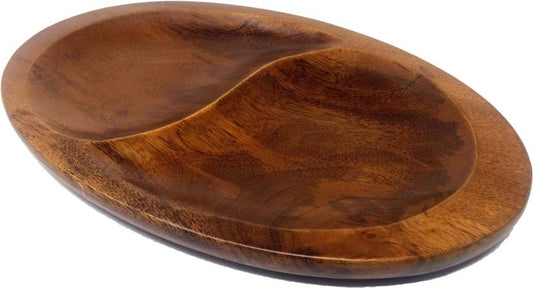 Wooden Fruit Platter - Mango Wood - Walnut Finish