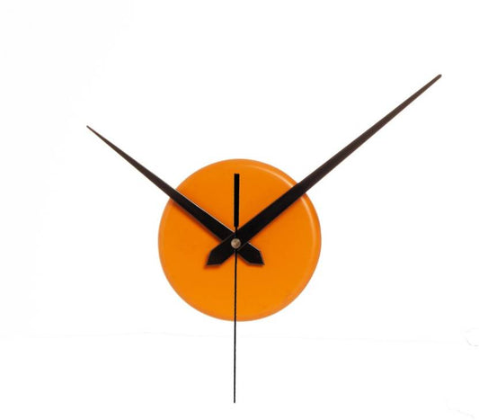 Round Small Clock - Orange