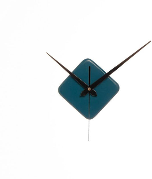 Square Small Wall Clock - Blue