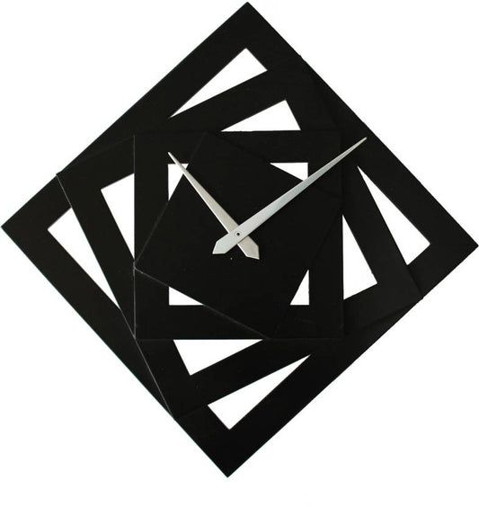 Wall Clock  Screw Design - Black
