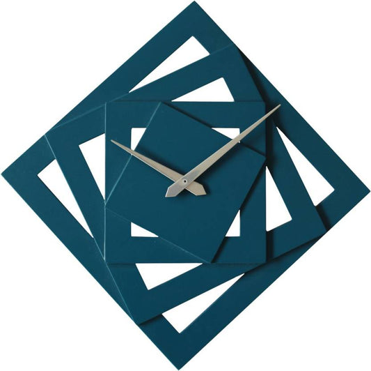 Screw Design Wall Clock - Blue