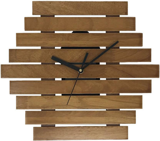 Horizontal Slotted Wall clock