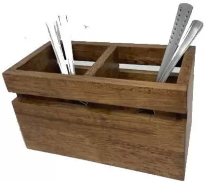 Wooden cutlery case