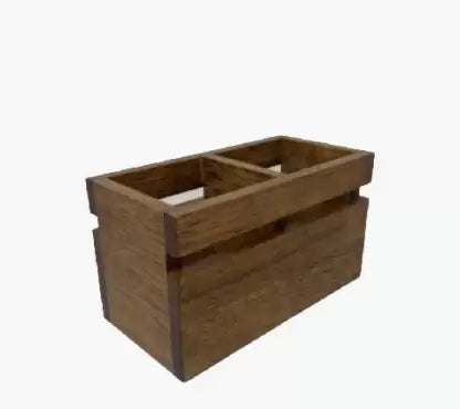 Wooden cutlery case