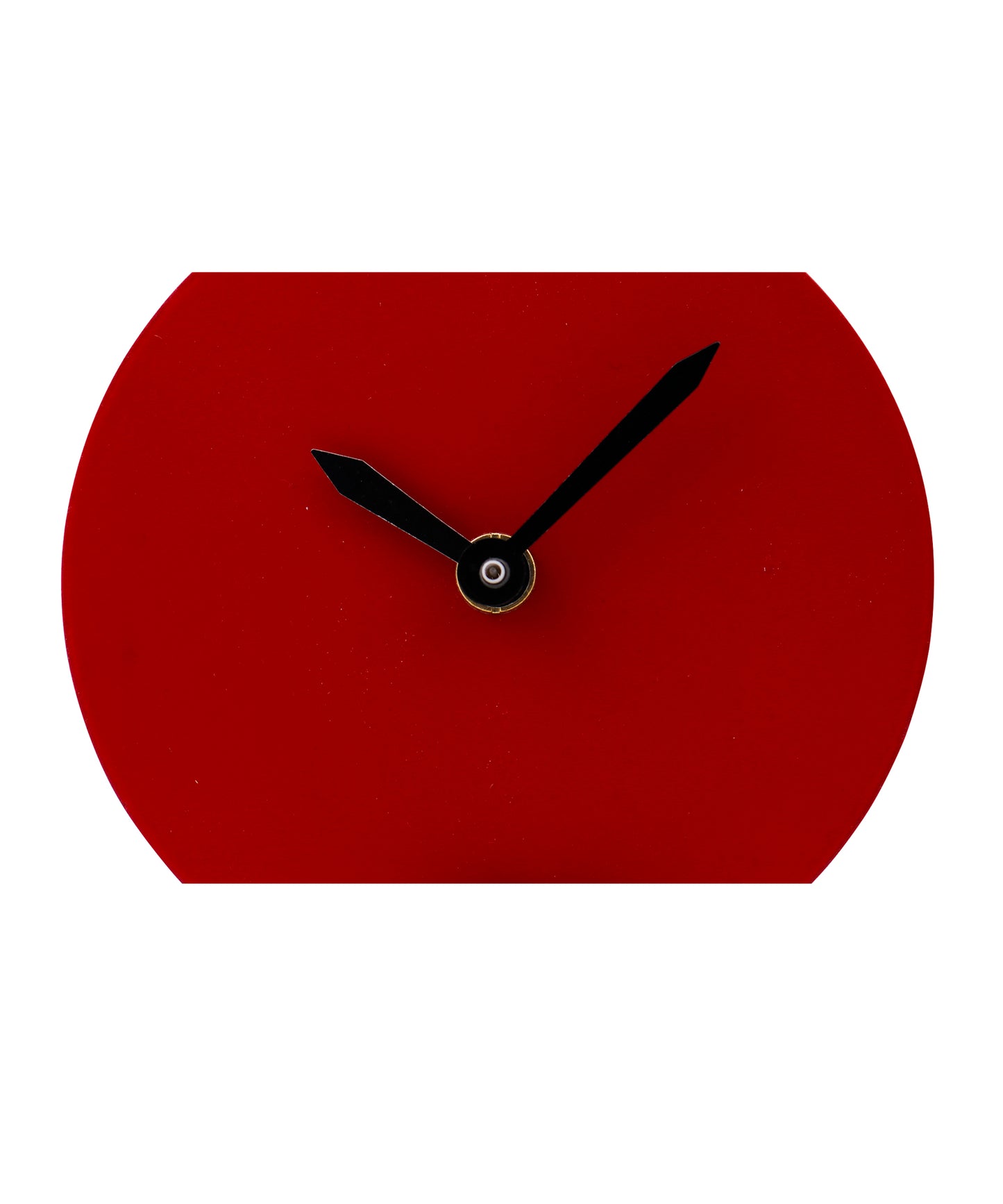 Round small Table clock - Red