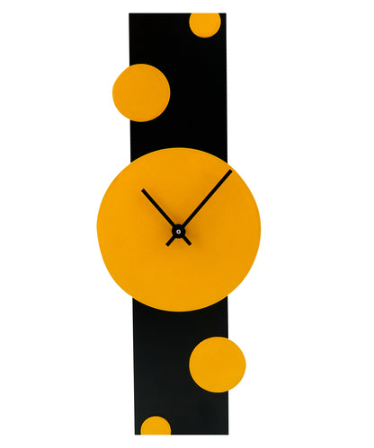 Bubble wall clock - Orange