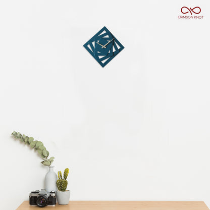 Screw Design Wall Clock - Blue