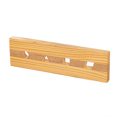 Keyholder with Wooden Shapes key chain