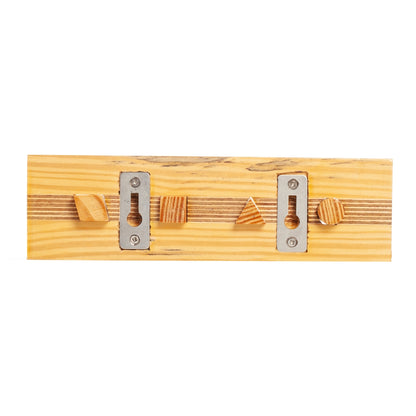 Keyholder with Wooden Shapes key chain