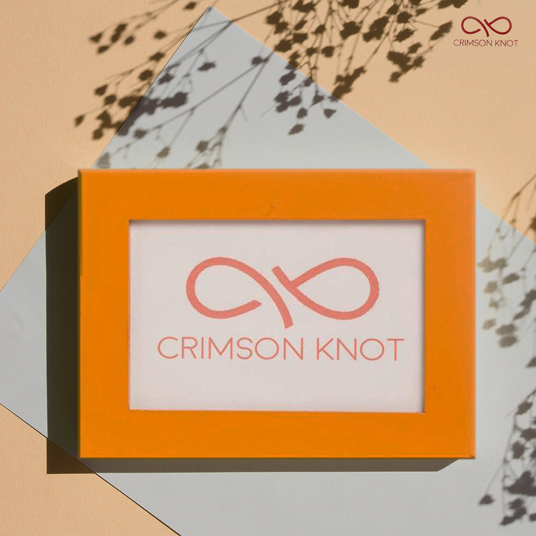 Coloured Straight Photo Frame - Orange
