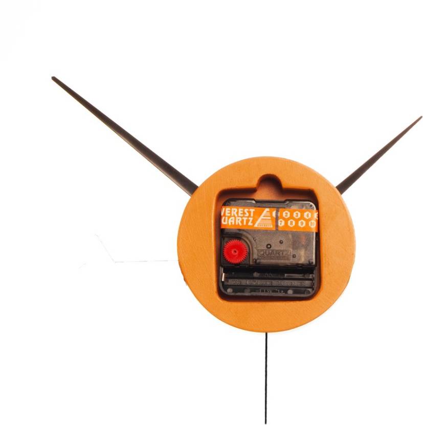 Round Small Clock - Orange