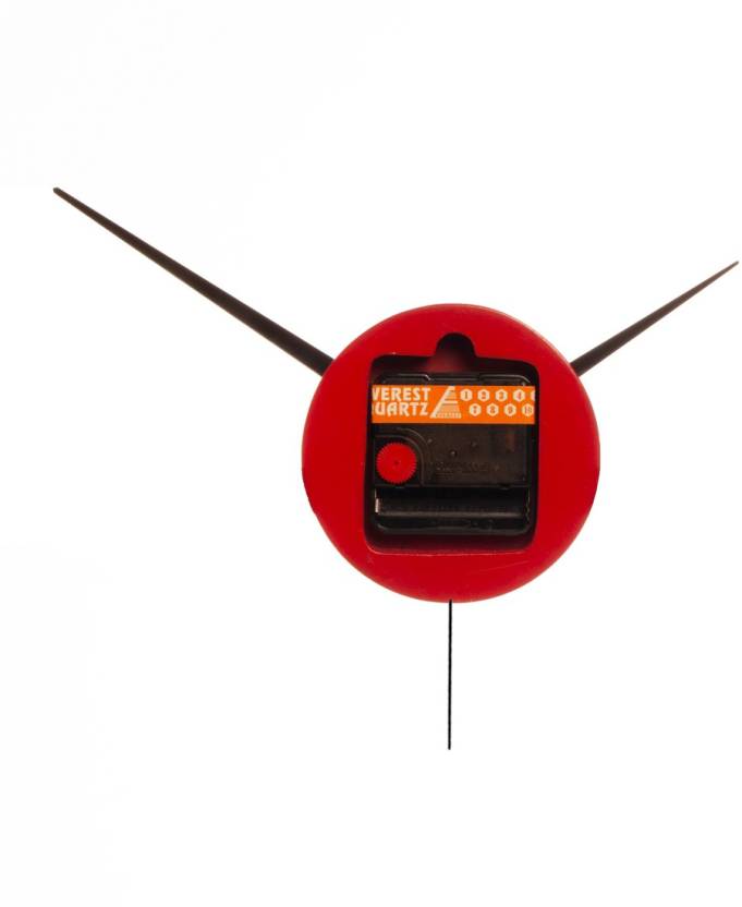 Small Round Clock Red
