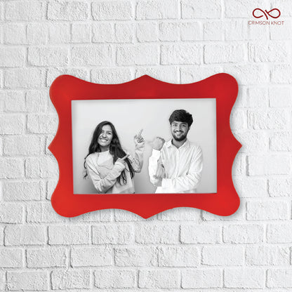 Wavy Photo Frame - Red