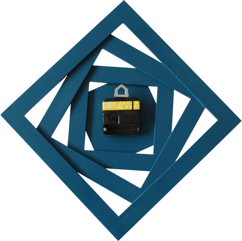 Screw Design Wall Clock - Blue