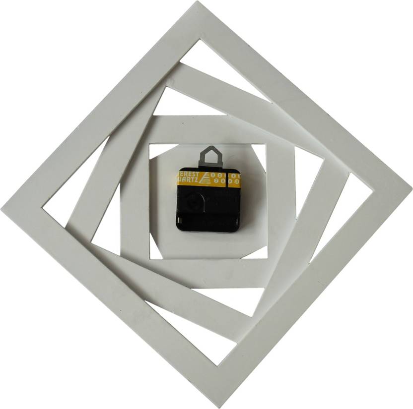 Screw Design Wall Clock - White