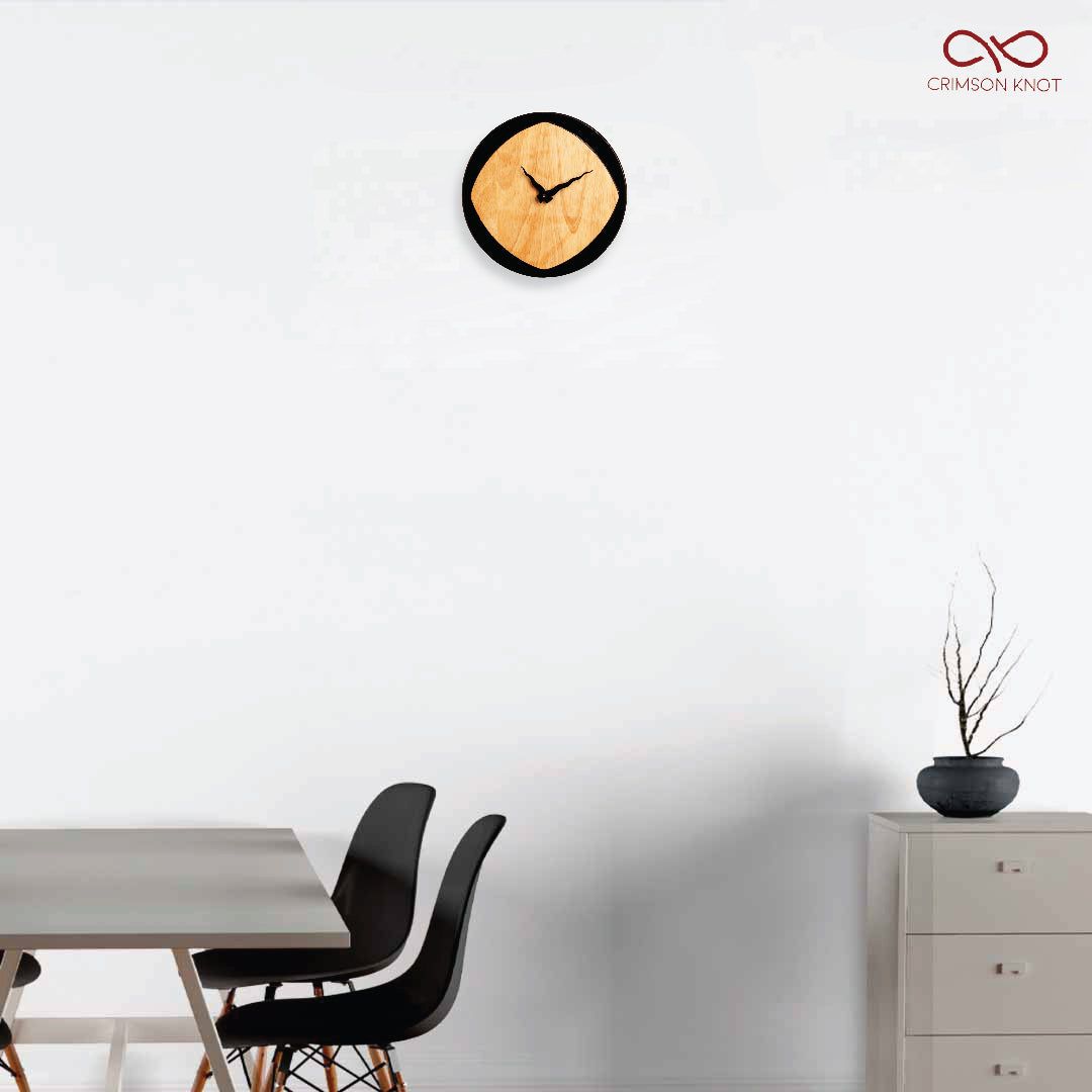 Curvy Clock Curvy Rhombus - Wall Clock – CrimsonKnot