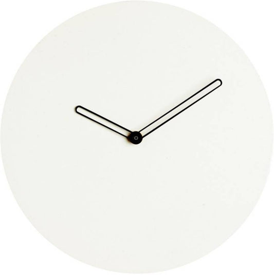 Minimalistic wall clock - White